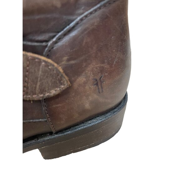 FRYE Vicky Engineer Moto Boots Brown Women’s Size 6 - Picture 2 of 11